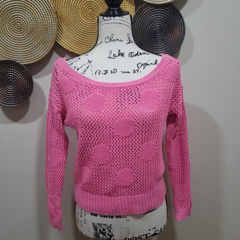 AEROPOSTALE Pink Knitted Sweater Size M....
